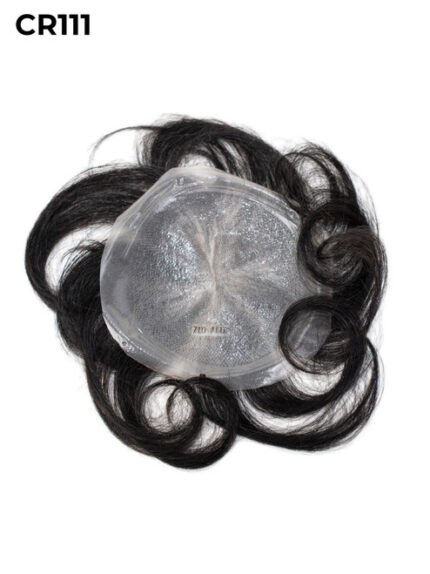 Mens Toupee CR111 V-loop Skin Crown Patch