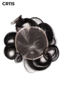 Mens Toupee CR115 Swiss Lace Crown Patch