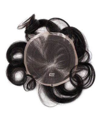 Mens Toupee CR115 Swiss Lace Crown Patch