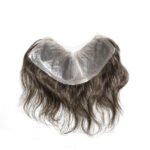 Mens Toupee FR111 V-loop Full Thin Skin Frontal Hair Patch