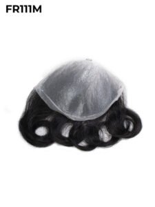 Mens Toupee FR111M V-loop Full Thin Skin Frontal Medium Hair Patch