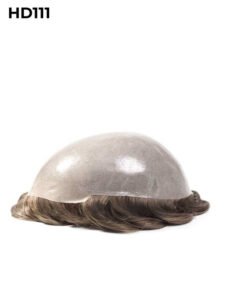 Mens Toupee HD111 V-loop Extra Thin Skin Base Hairpiece Disposable