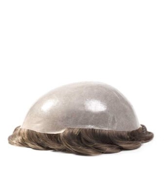 Mens Toupee HD111 V-loop Extra Thin Skin Base Hairpiece Disposable