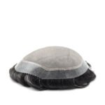 Mens Toupee M100MBSC Mono Top with Poly Perimeter - Basic Version