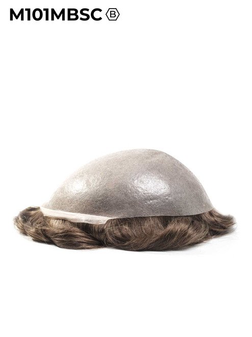 Mens Toupee M101MBSC Thin Skin Base Hairpiece - Basic Version Mens Toupee M101MBSC Thin Skin Base Hairpiece - Basic Version