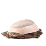 Mens Toupee M102 Mono Top with Poly Perimeter and Folded Lace Front