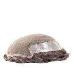 Mens Toupee M106 French Lace with Poly Back Hairpiece