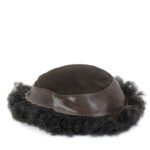 Mens Toupee M108AFRO Mono Top with Skin Front Afro Hair
