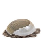 Mens Toupee M118 European Hair Swiss lace top with clear poly sides and back