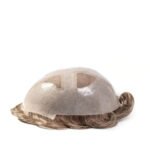 Mens Toupee M158 Skin Base with French Lace Window Top