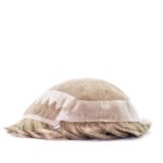 Mens Toupee M204 Poly Perimeter with Zigzag Poly Front & French Lace Top and front