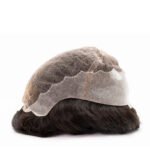 Mens Toupee PW106HD French Lace Poly Back Partial Wig
