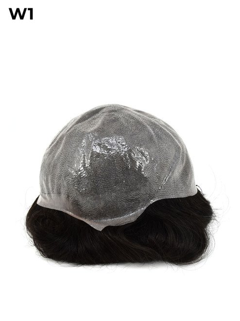 Mens Toupee W1 Full Cap Skin Base Hand Made Wig Mens Toupee W1 Full Cap Skin Base Hand Made Wig
